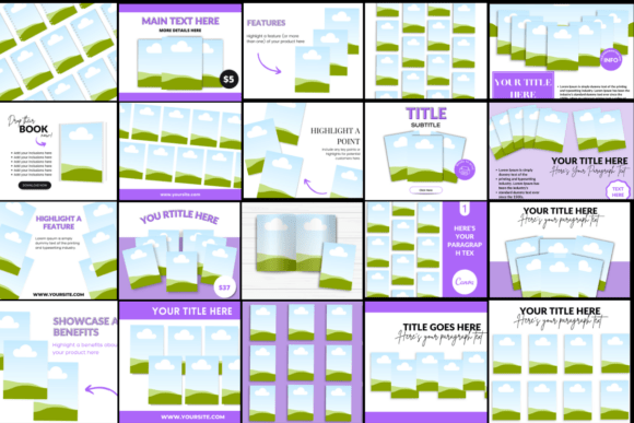 135 Editable Etsy Mockups (Canva Template Bundle) (MRR)