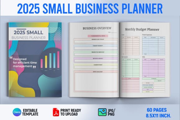 2025 Small Business Planner – Printable Organizer for Entrepreneurs & Startups (MRR)