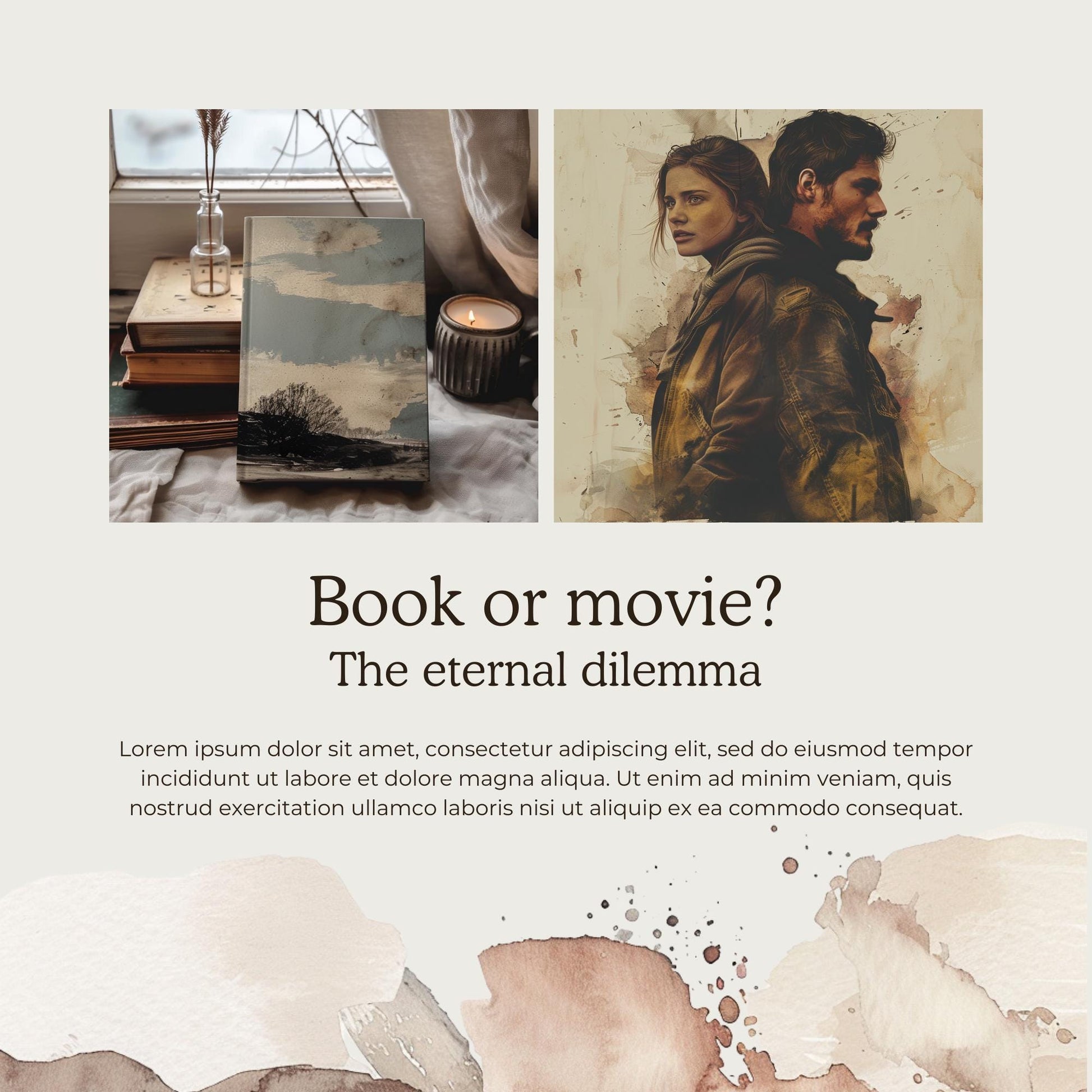 Bookstagram Canva Templates | Aesthetic Instagram Posts for Book Lovers & Reviewers | Includes  Novel Writing Planner - Social Canvas