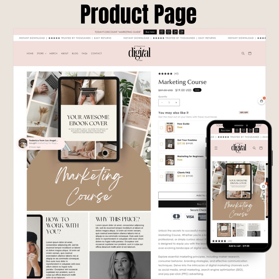 100 Digital Products + Done-for-You Shopify Store – Launch & Sell + Domain + 14-day money-back guarantee - $50 Facebook Ads Included