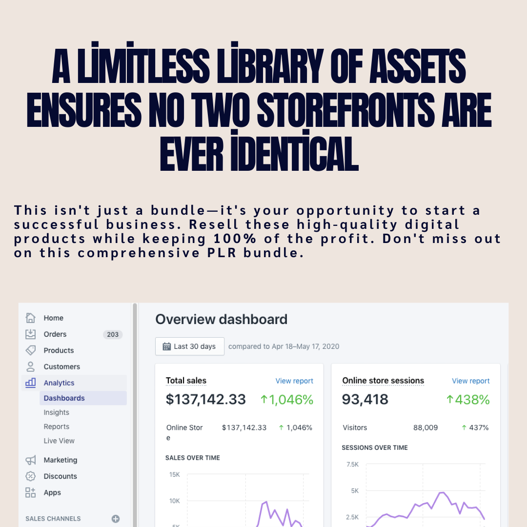100 Digital Products + Done-for-You Shopify Store – Launch & Sell + Domain + 14-day money-back guarantee - $50 Facebook Ads Included