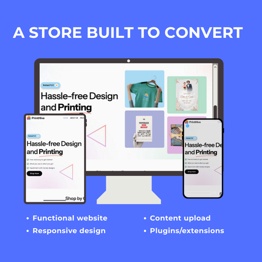 Done-For-You Shopify Print-On-Demand Store + $50 Facebook Ads (Ready-to-Launch Setup)