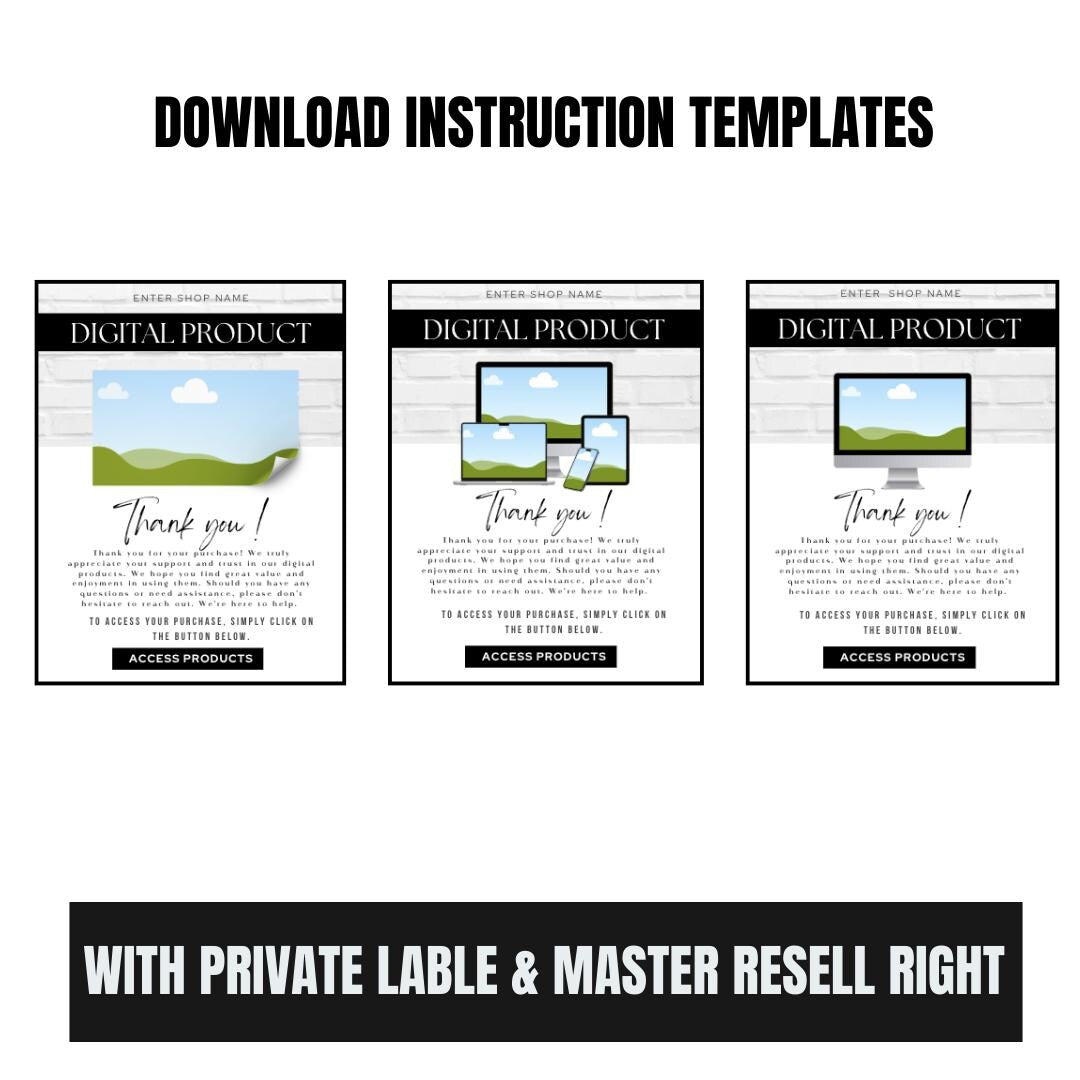 MRR Etsy Starter Kit | 500 Digital Art Prints | Passive Income Etsy Business | Faceless Marketing Guide | Digital Download - Social Canvas