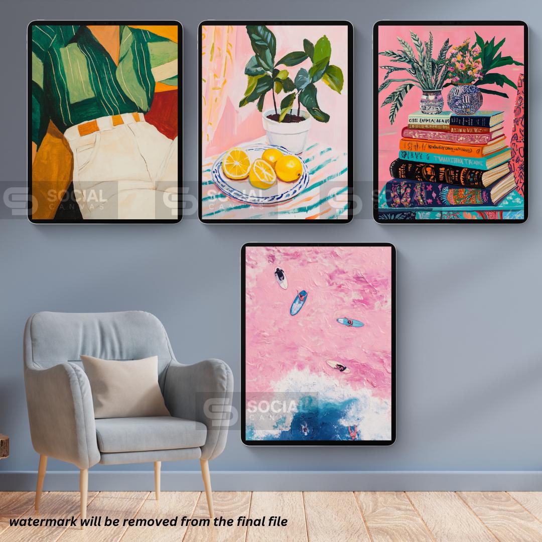 More Wine Pop Art - Playful Typography Wall Art - Iconic Pop Art Print | 600 Pop Art Prints Bundle - Social Canvas