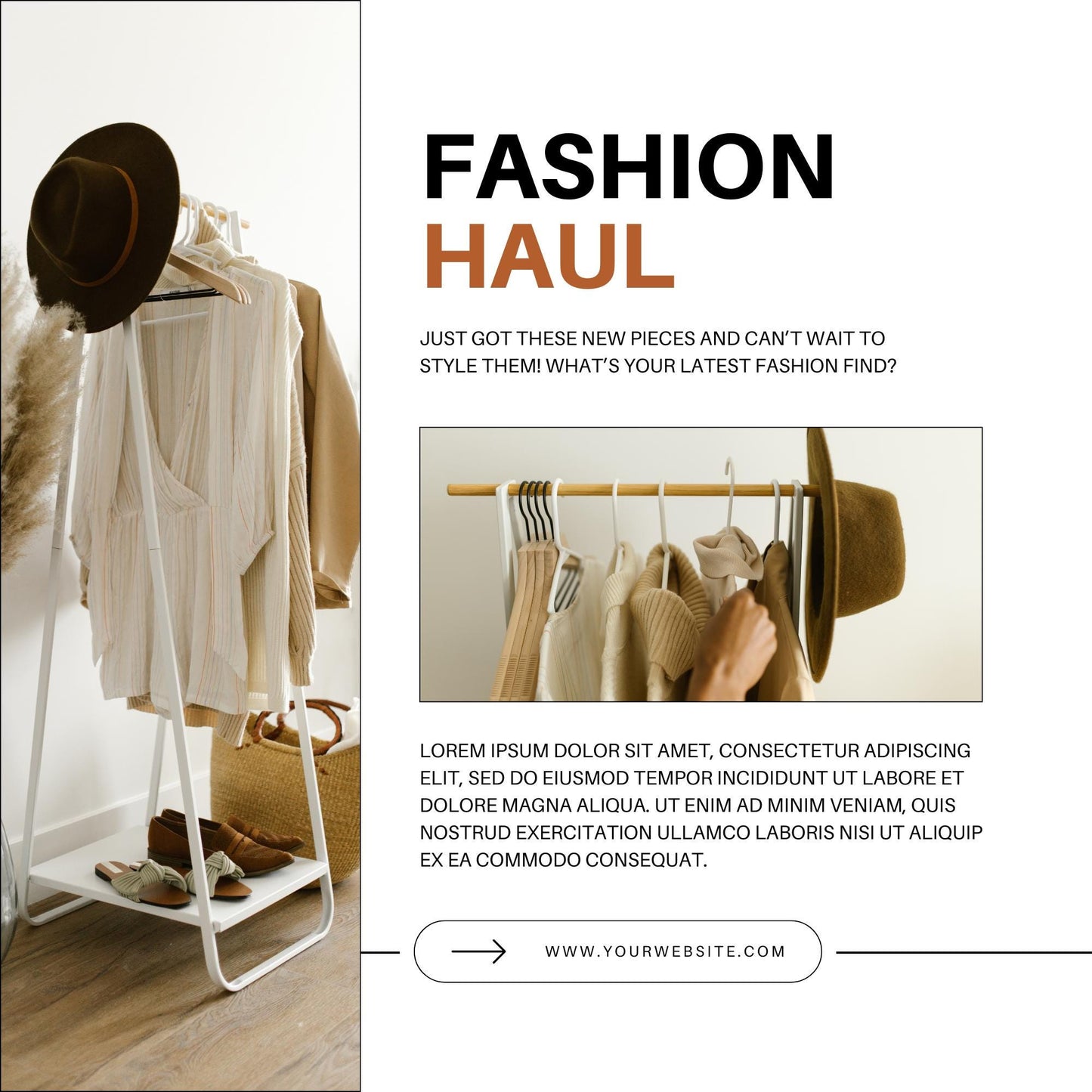 30 Fashion Instagram Post Templates | Social Media Planner and Analytics Guide | Outfit Inspo, Hauls & Trendy Social Media Graphics - Social Canvas
