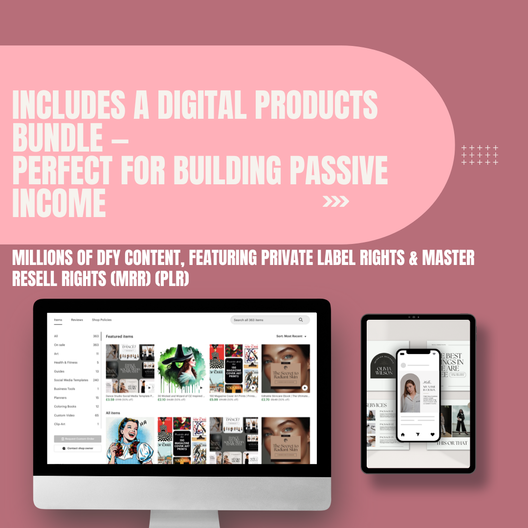 Complete Digital Marketing Course + 30 Million+ Digital Products Bundle – Learn, Launch, and Grow Your Online Income with PLR, MRR & DFY Content