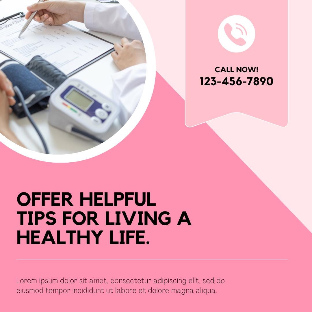Healthcare Social Media Template Bundle | Canva Medical Marketing Kit | Clinic Instagram & Facebook Templates | Social Media Planner - Social Canvas