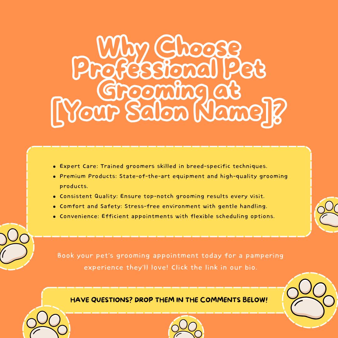 30 Pet Grooming Social Media Templates | Pet Care, Dog Grooming & Salon Marketing | Social Media Planner, Analytics Guide - Social Canvas