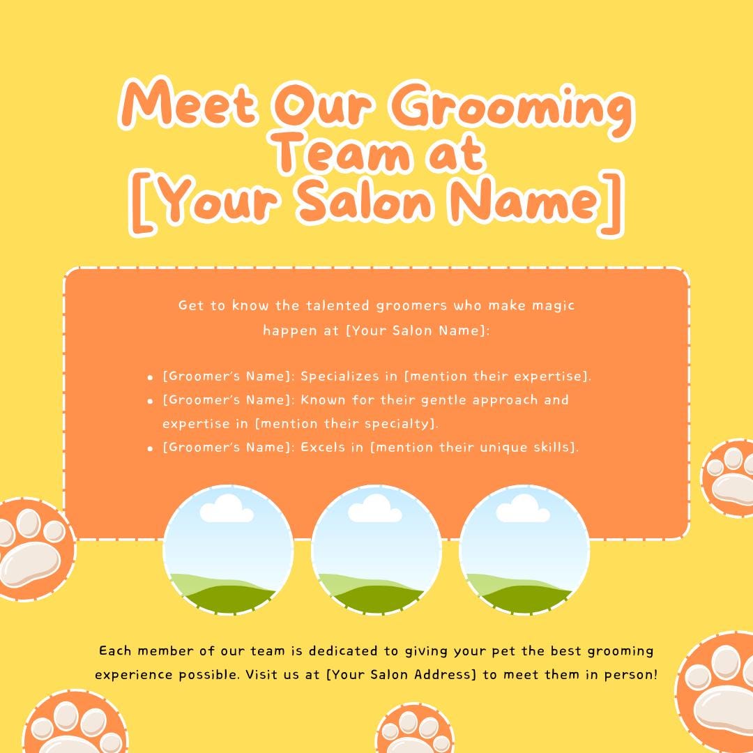 30 Pet Grooming Social Media Templates | Editable Canva Templates | Pet Care, Dog Grooming & Salon Marketing | Instant Download - Social Canvas