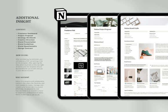 All-in-One Notion Branding Kit – Editable Templates for Personal & Business Branding (MRR)