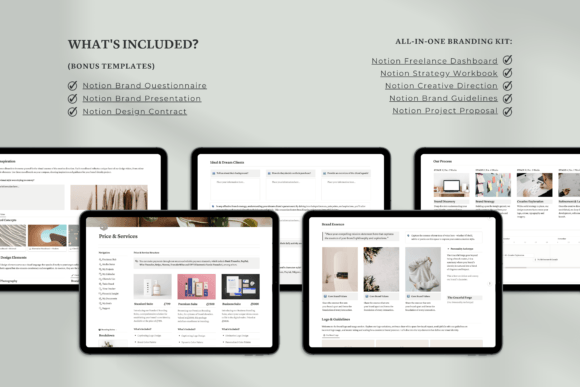 All-in-One Notion Branding Kit – Editable Templates for Personal & Business Branding (MRR)