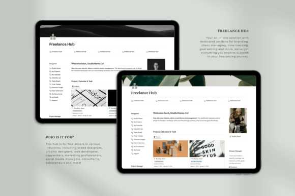 All-in-One Notion Branding Kit – Editable Templates for Personal & Business Branding (MRR)