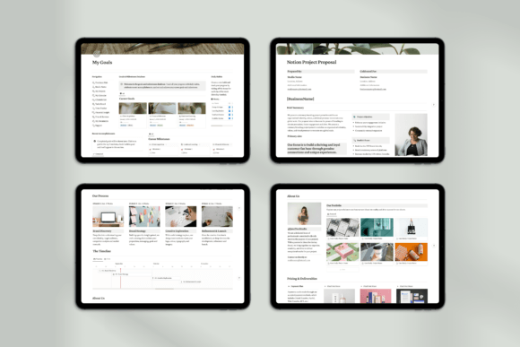 All-in-One Notion Branding Kit – Editable Templates for Personal & Business Branding (MRR)