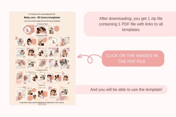 Baby Care -Canva Social Media Templates - Social Canvas