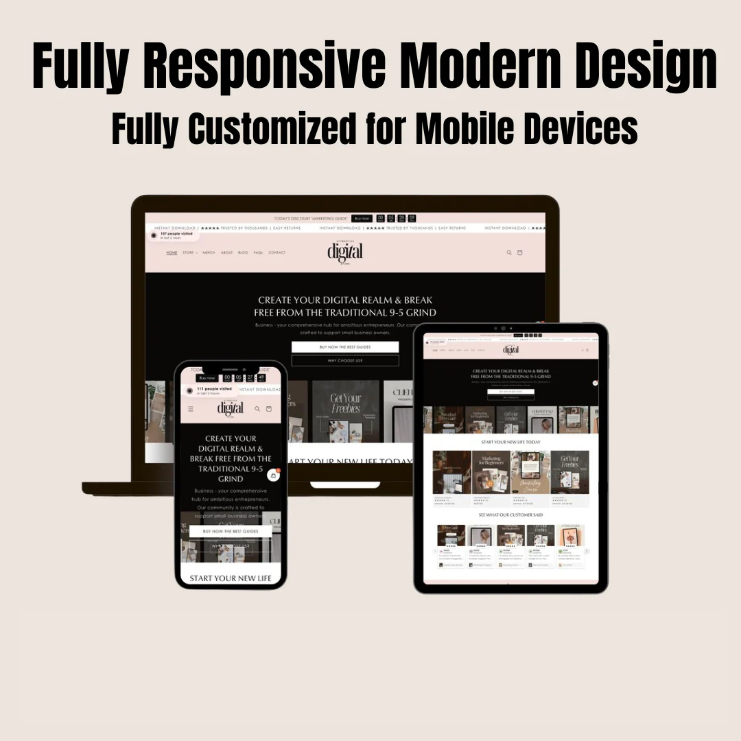 100 Digital Products + Done-for-You Shopify Store – Launch & Sell + Domain + 14-day money-back guarantee - $50 Facebook Ads Included
