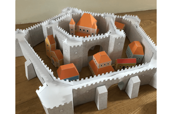 Castle Village Clipart – Fantasy Medieval Town PNGs for Crafts & Designs (MRR) - Social Canvas