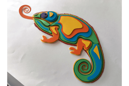 Chameleon Clipart – Colorful Reptile PNGs for Crafts & Digital Designs (MRR) - Social Canvas