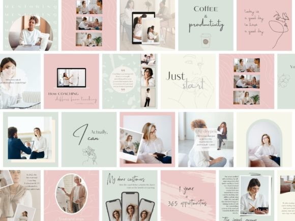 Coach Business Social Media IG Templates - Social Canvas