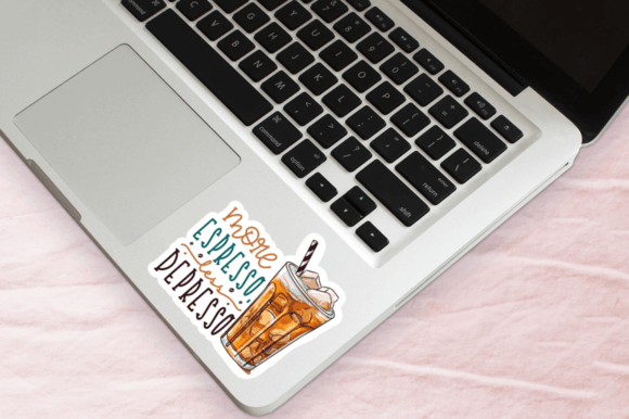 Coffee-Themed Printable Sticker Pack (MRR)