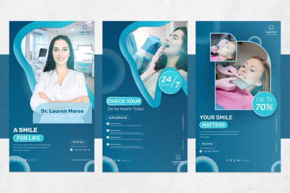 Dental Clinic Social Media Templates – Editable Canva Kit for Dentists & Orthodontists (MRR)