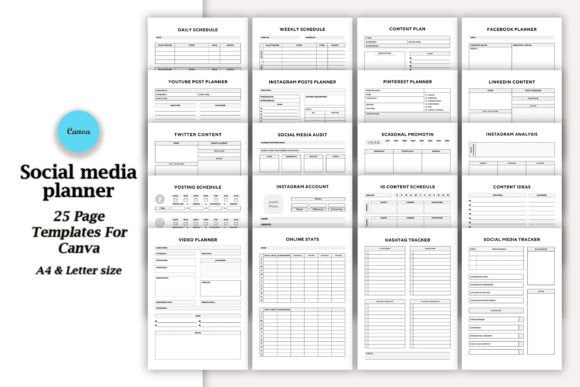 Editable Social Media Planner - Social Canvas