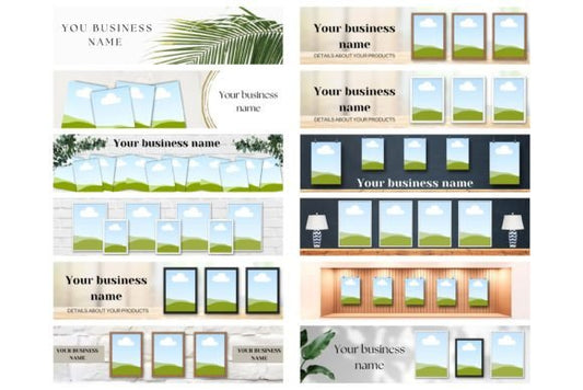 Etsy Banner Template – Editable Canva Design with Printable Shop Mockup (MRR) - Social Canvas