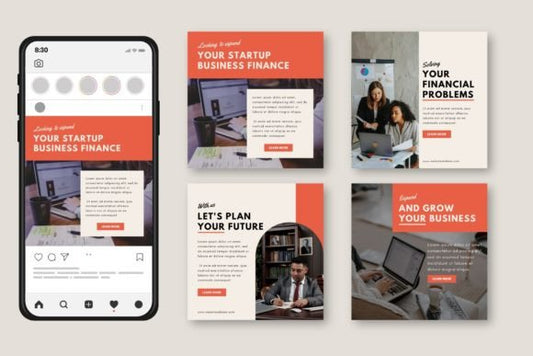 Finance Social Media Templates – Editable Canva Kit for Business & Banking (MRR) - Social Canvas