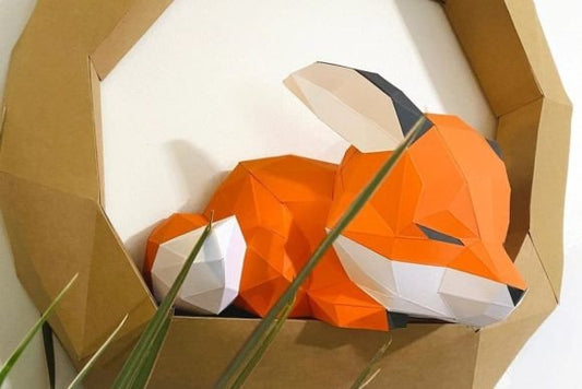 3D Fox Paper Art – Layered SVG Cutting File for Cricut & Silhouette (MRR) - Social Canvas