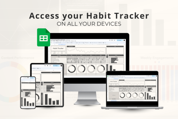 2025 Habit Tracker – Google Sheets Template for Daily & Monthly Goals (MRR)