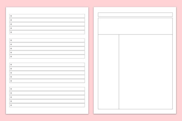 Notebook Paper KDP Interiors – Lined Pages Bundle for Low Content Books (MRR)
