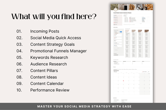 Notion Social Media Content Planner - Social Canvas