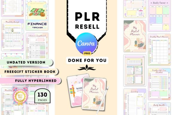 Canva Digital Planner – PLR License for Resale & Commercial Use (MRR) - Social Canvas