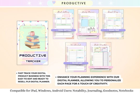Canva Digital Planner – PLR License for Resale & Commercial Use (MRR) - Social Canvas