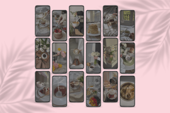 Pink Faceless Instagram Reels Bundle – PLR Canva Templates for Coaches & Creators (MRR)