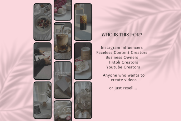 Pink Faceless Instagram Reels Bundle – PLR Canva Templates for Coaches & Creators (MRR)