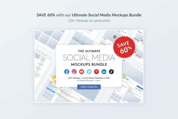 Pinterest Social Media Mockups Pack - Social Canvas