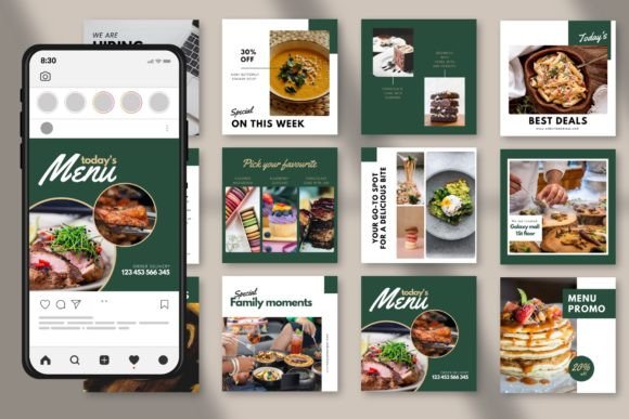Restaurant Food Social Media Post - Social Canvas