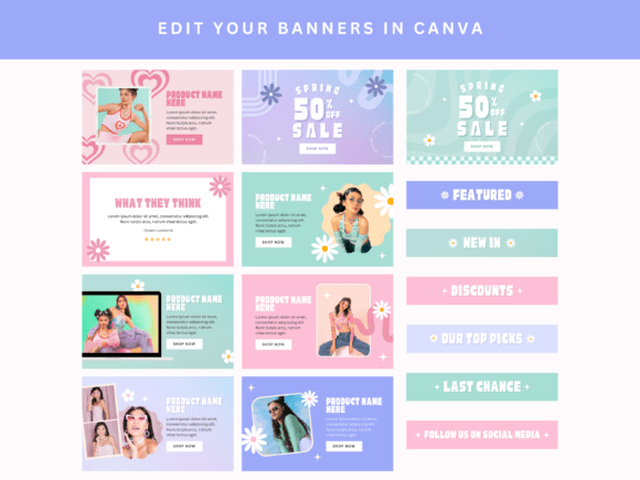 Retro Email Newsletter Canva Template – Editable Design for Campaigns & Promotions (MRR)