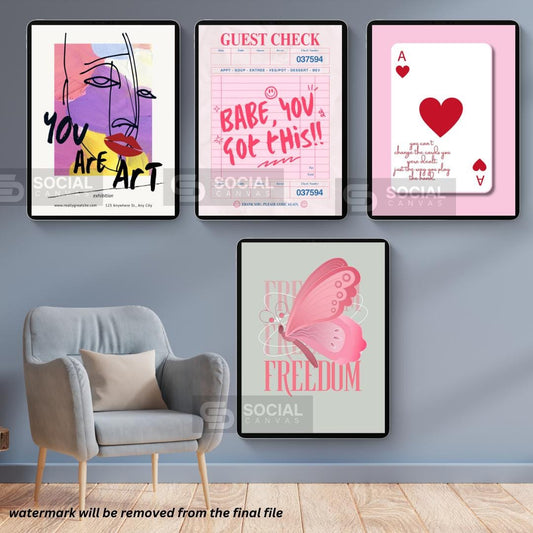 More Wine Pop Art - Playful Typography Wall Art - Iconic Pop Art Print | 600 Pop Art Prints Bundle - Social Canvas