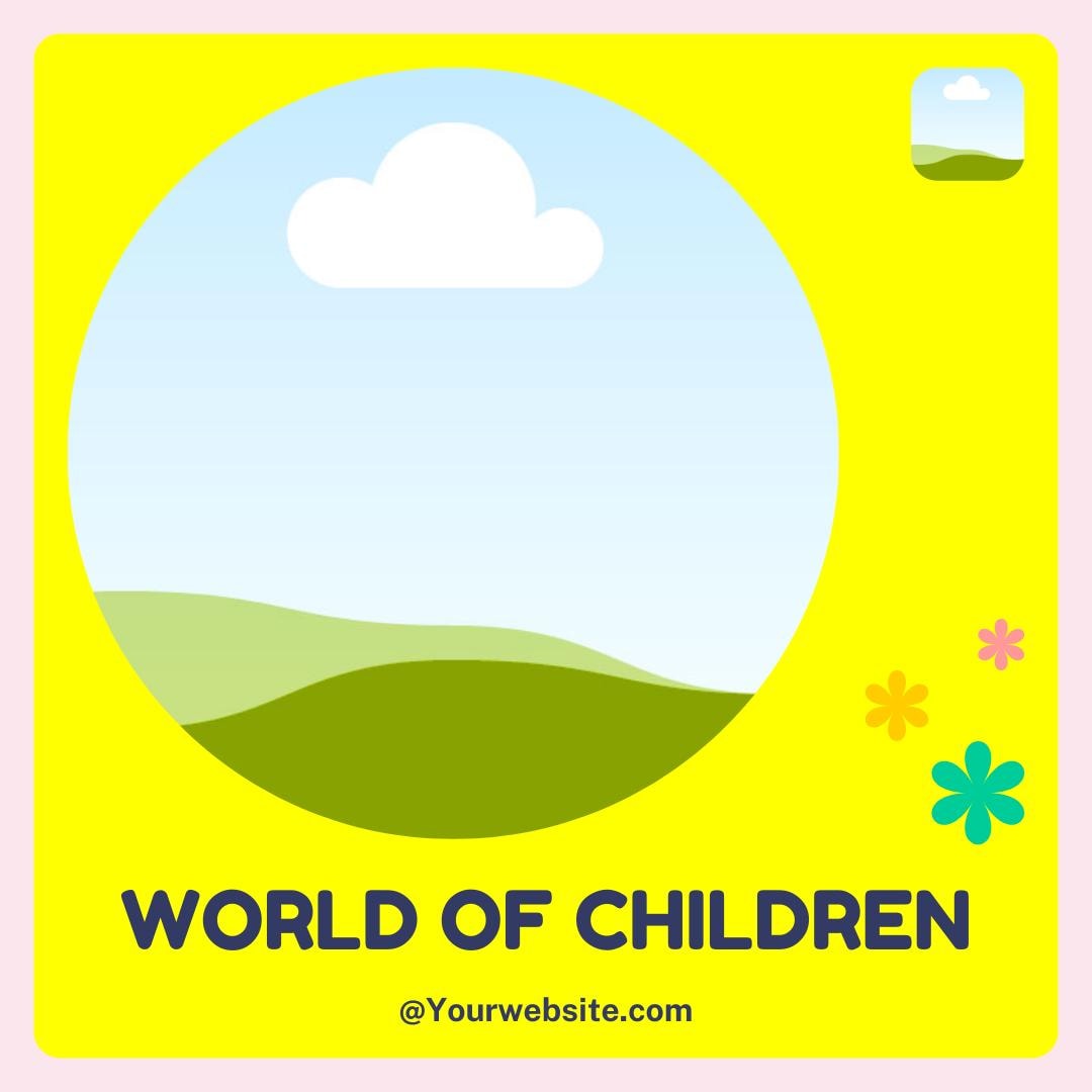 KidsZone Canva Templates | Kids Store and Toy Shop | Bright and Playful Marketing Graphics | Social Media Planner, Analytics Guide - Social Canvas