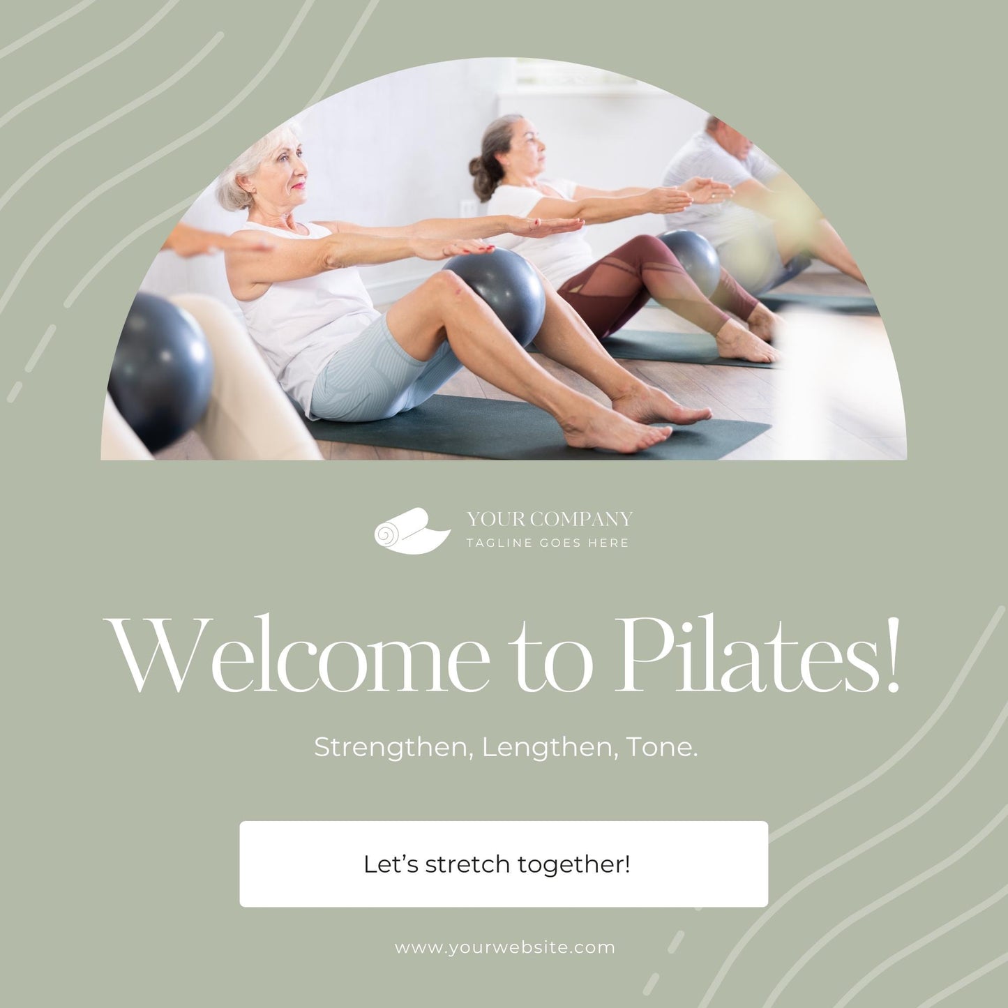 Pilates Social Media Templates | Editable Canva Templates | Fitness, Wellness & Studio Marketing Graphics | Instant Download - Social Canvas