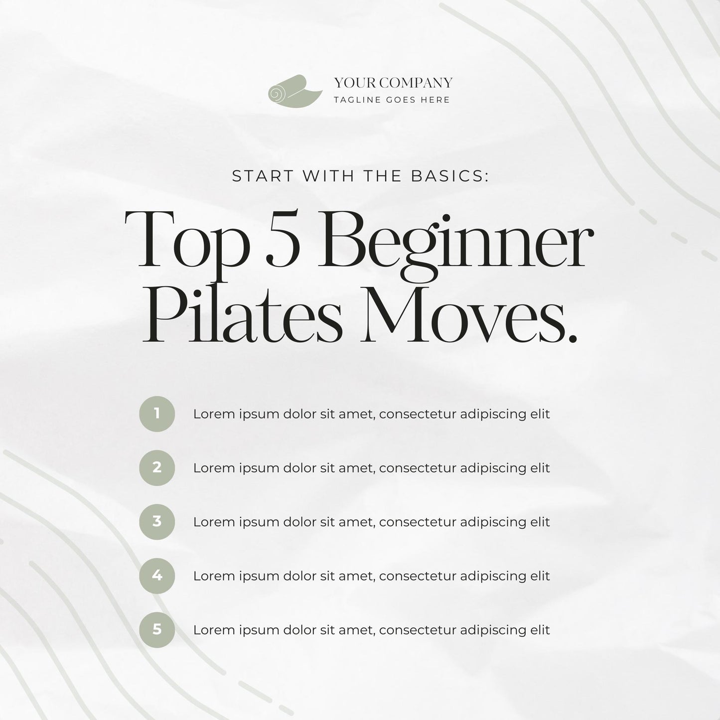 Pilates Social Media Templates | Fitness, Wellness & Studio Marketing Graphics | Social Media Planner |Analytics Guide - Social Canvas