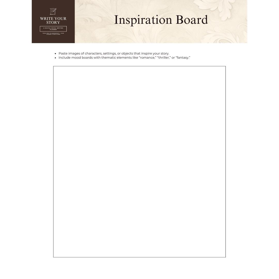 Digital Novel Writing Planner | Story Outline & Book Writing Organizer | Self-Publishing Workbook for Authors and Writers | Canva Template - Social Canvas