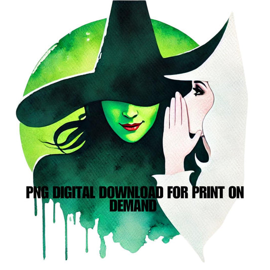 30 Wicked and Wizard of OZ Inspired Original Artwork Without Watermark | PNG Digital Download | Witch Themed Artwork for Crafts & Design - Social Canvas