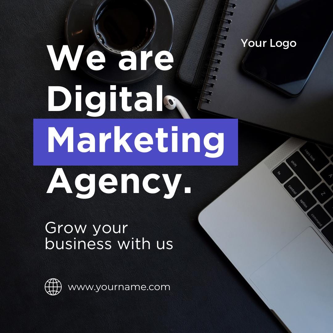 250 Digital Marketing Agency Posts & Stories Canva Templates | Canva Template Bundle | Editable Social Media Graphics - Social Canvas