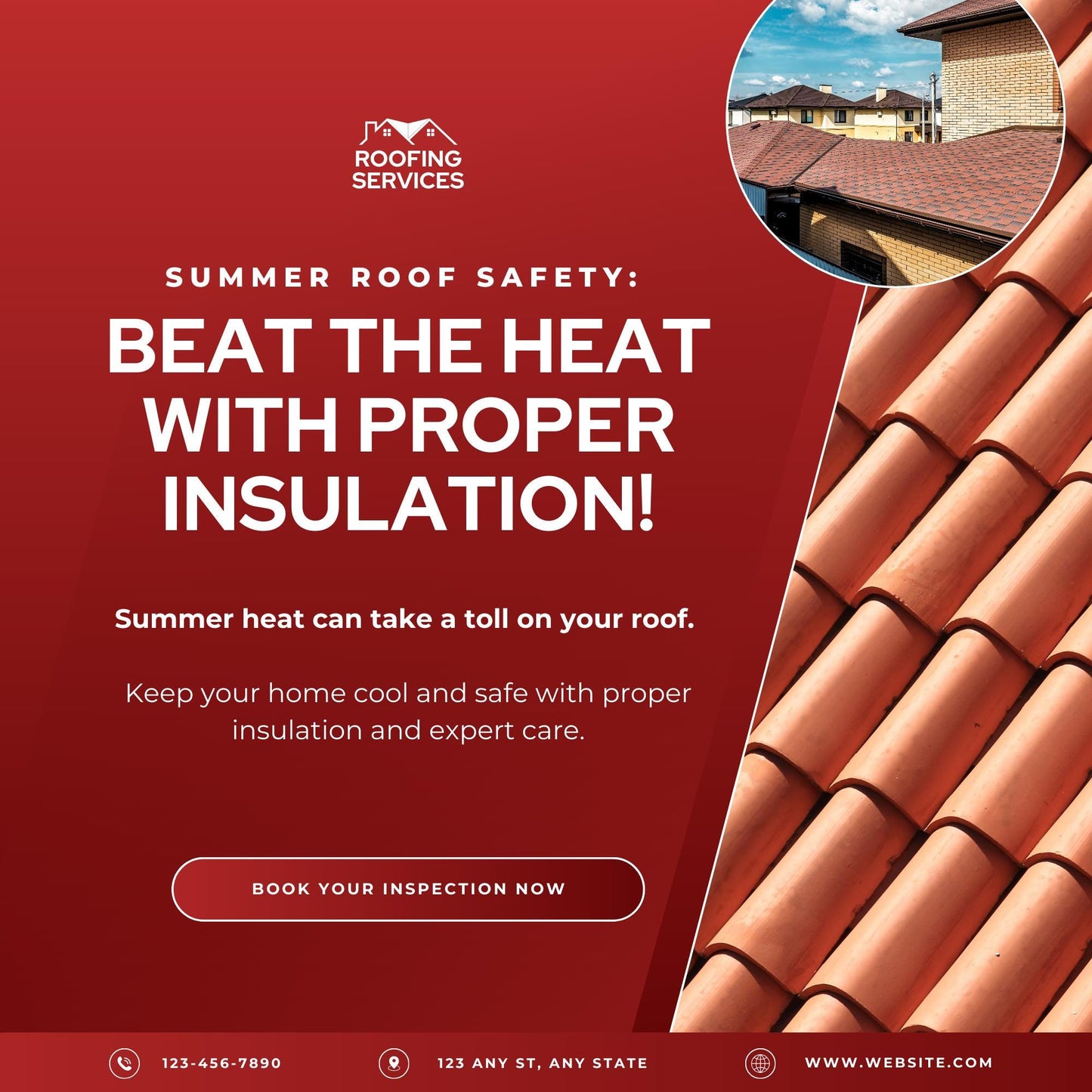 30 Roofing Social Media Templates | Editable Canva Marketing Graphics | Roofing Business Instagram & Facebook Posts | Instant Download - Social Canvas