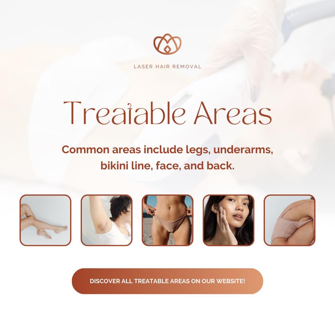 Laser Hair Removal Canva Templates | Social Media Marketing Kit for Beauty & Aesthetics - Social Canvas