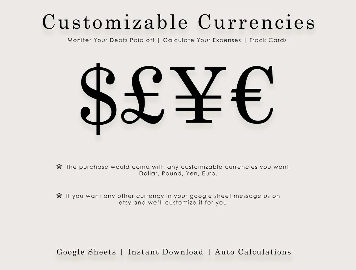Customizable Budget Planner (Google Sheets Template) (MRR) - Social Canvas