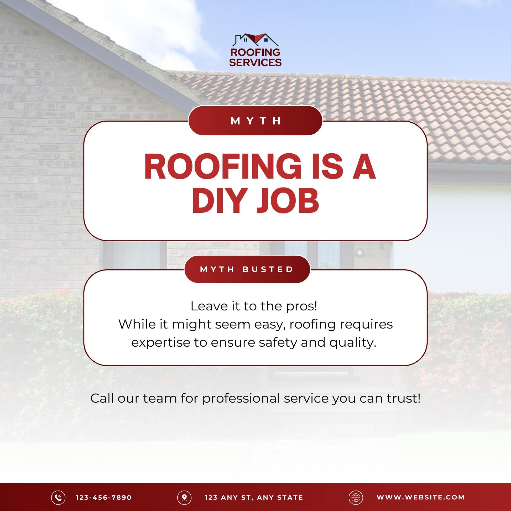 30 Roofing Social Media Templates | Editable Canva Marketing Graphics | Roofing Business Instagram & Facebook Posts | Instant Download - Social Canvas