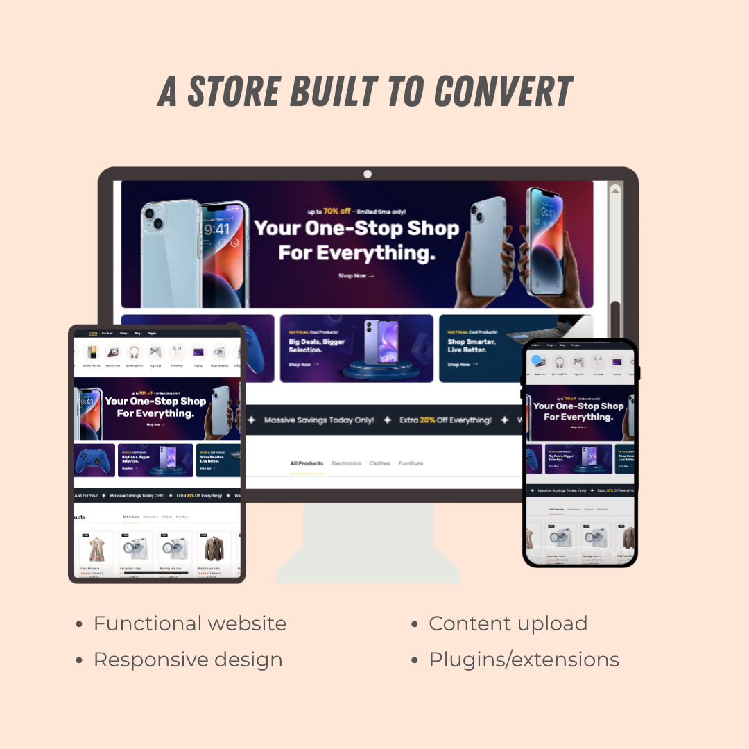 High Converting Shopify Dropshipping Store - includes $20 in Facebook ads